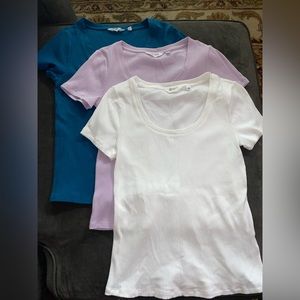 3 basic ribbed shirts!